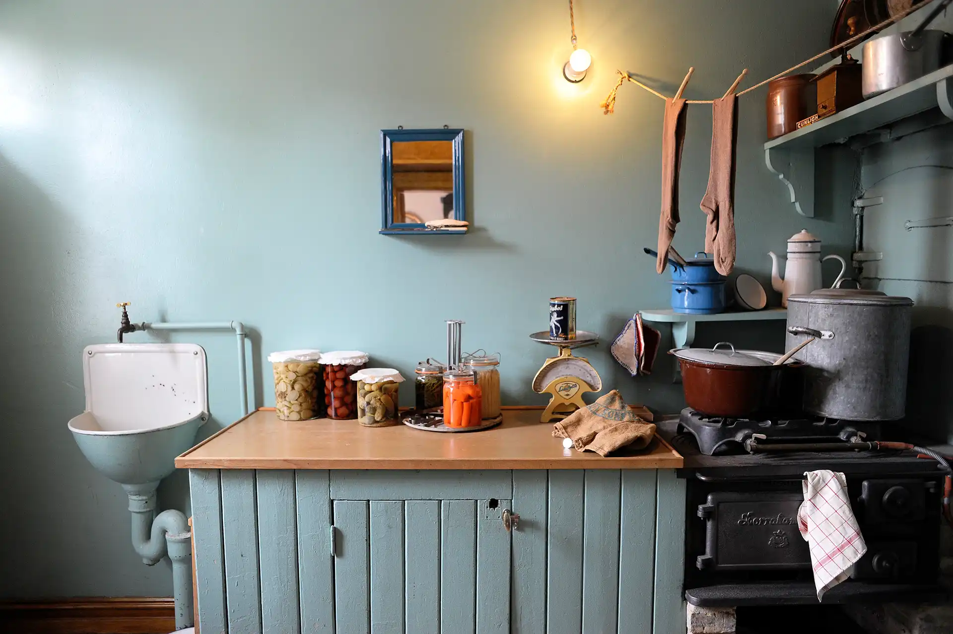 Arbetarbostadens kök.